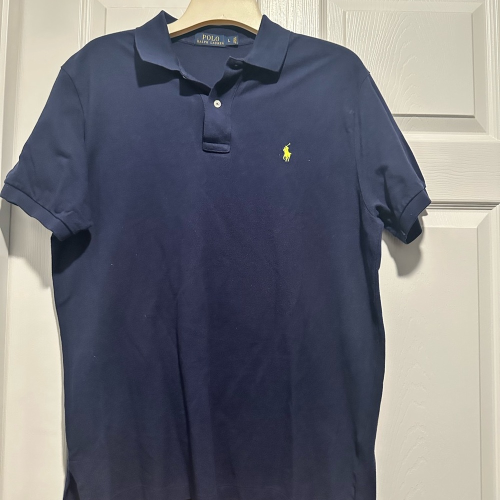 Polo by Ralph Lauren Men's Navy Blue Shirt